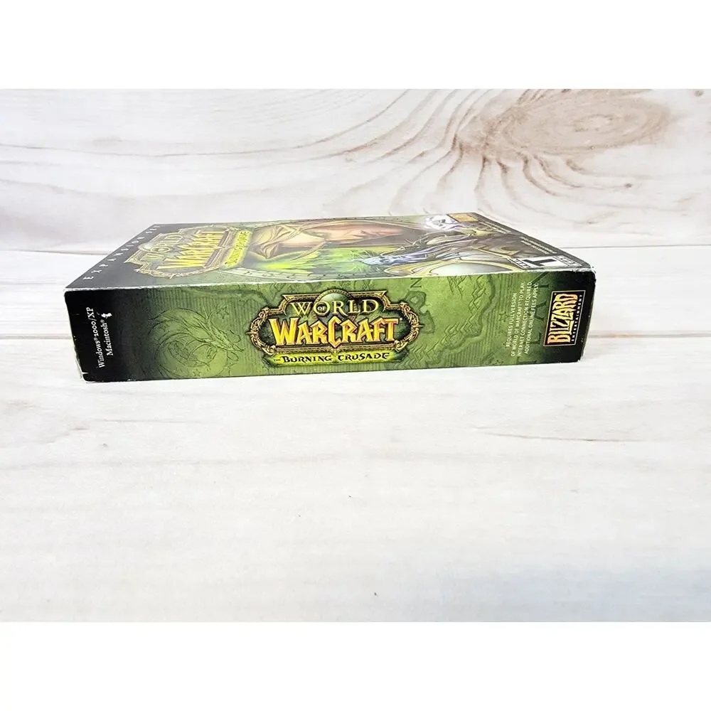 World of Warcraft: The Burning Crusade (PC, 2007) Expansion 4 Discs No Manual